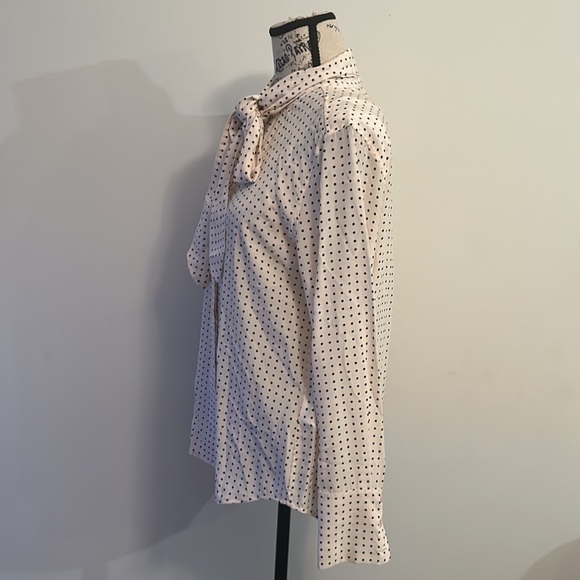 Equipment Polka Dot Tieneck 100% Silk Blouse - size S - Picture 2 of 7